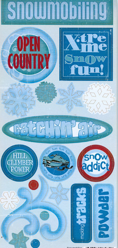 Stamping Station - Snowmobiling Sticker